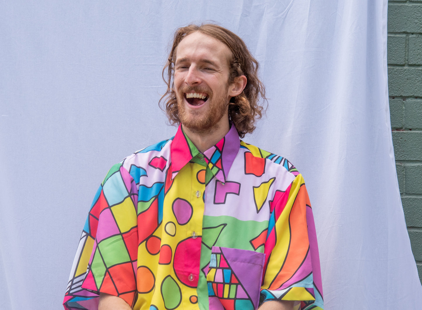 Circus Print short sleeve shirt
