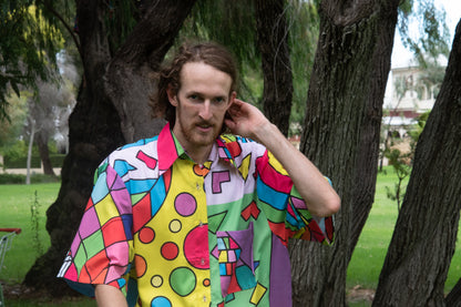 Circus Print short sleeve shirt