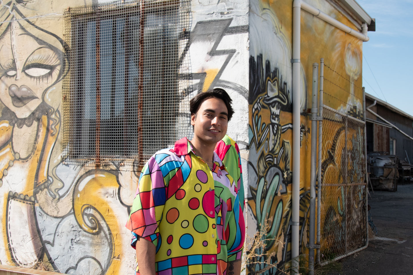 Circus Print short sleeve shirt