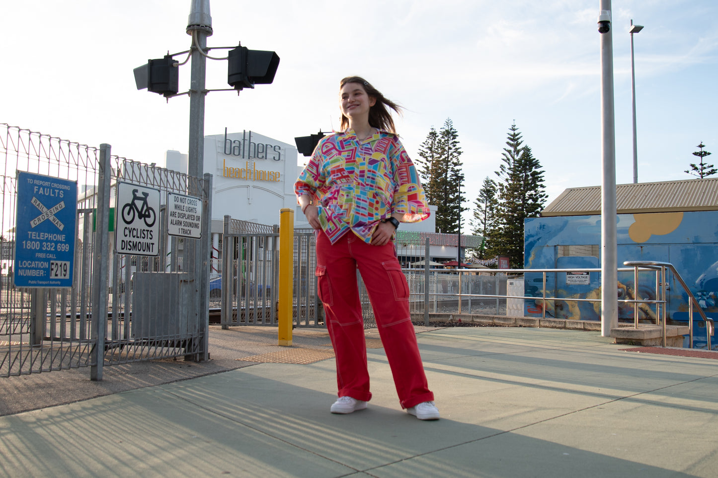 City Scape Print short sleeve shirt