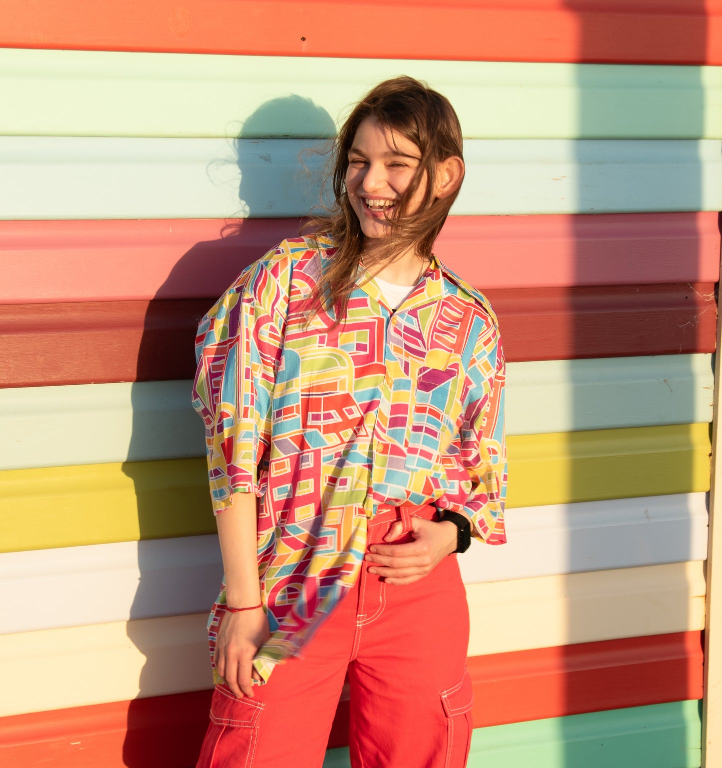 City Scape Print short sleeve shirt