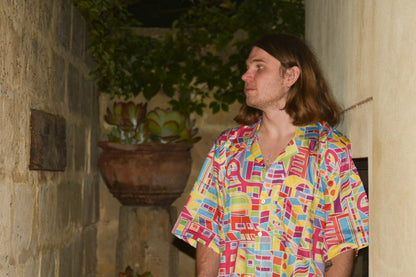 City Scape Print short sleeve shirt